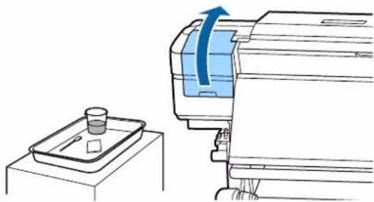 EPSON SureColor SCS80600L - Nettoyage autour de la tete d'impression - 1