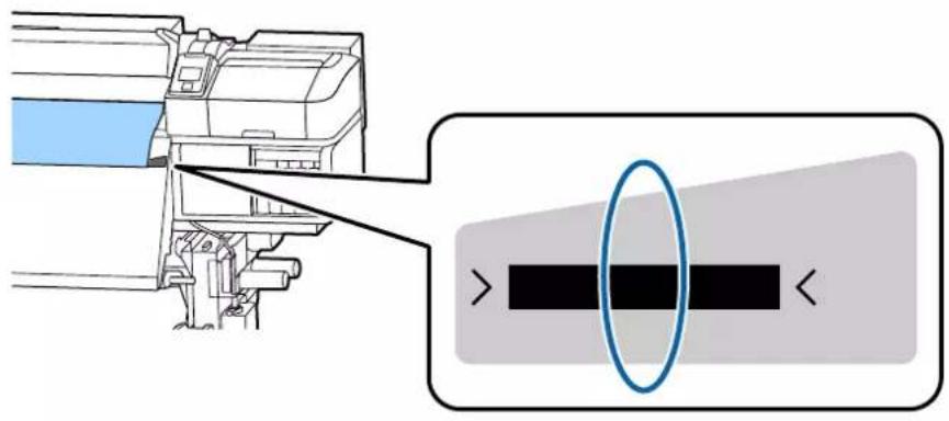 EPSON SureColor SCS80600L - Les bords gauche et droit du support reconnus par l'imprimante variant comme indiqué ci-dessous en fonction des paramètres Vérifier taille supp. - 2