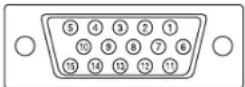 SHARP LLB270 - ■D-sub input terminal pins - 1