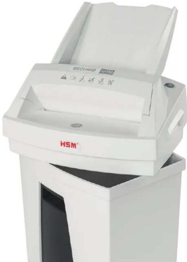 HSM Securio AF100c - Hitelkártya megsemisítese Apritéktáry kiürítese - 3