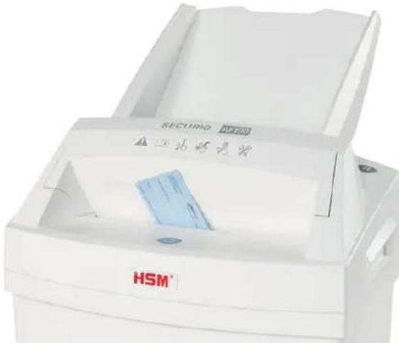 HSM Securio AF100c - Pangakaartide purustamine Tuhjendage jaatmekast - 1