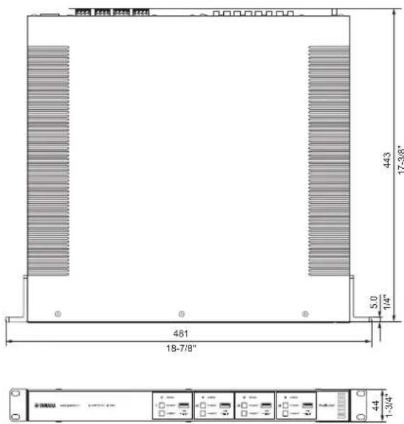 YAMAHA XDAQS5400RK - Reference Dimensions - 3