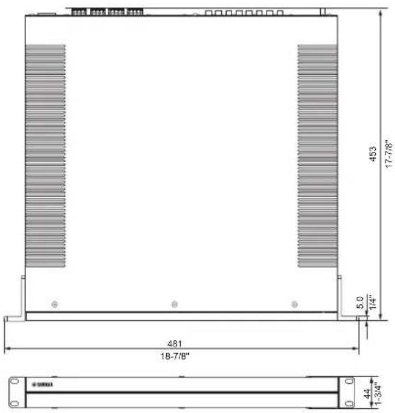 YAMAHA XDAQS5400RK - Dimensiones de referencia - 1