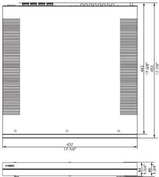 YAMAHA XDAQS5400RK - Reference Dimensions - 2