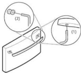 LG LMXS28636S - Removing the Freezer Printer Handle - 1