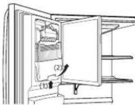 LG LMXS28636S - Retrait du bac à gaçons dans la porte - 2