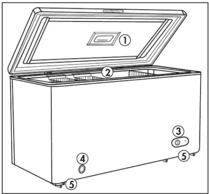 DANBY DCF145A2WDB - CARACTERISTICAS - 1