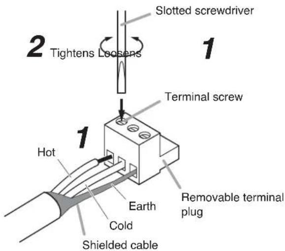 TOA DA250FH - Connector connections - 1