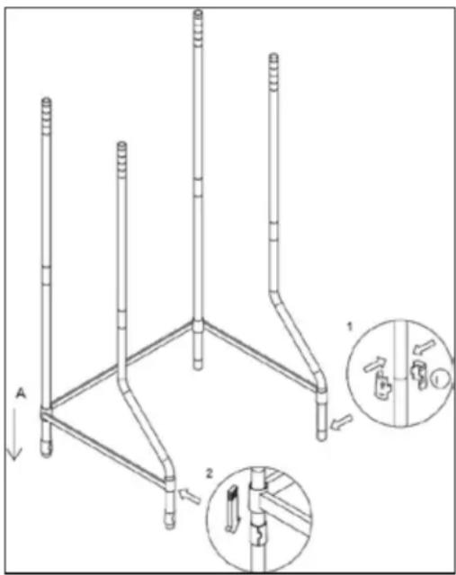 Avanti WDB20Y0W - Étape 2: Assemblage du cadre de support inférieur. - 1