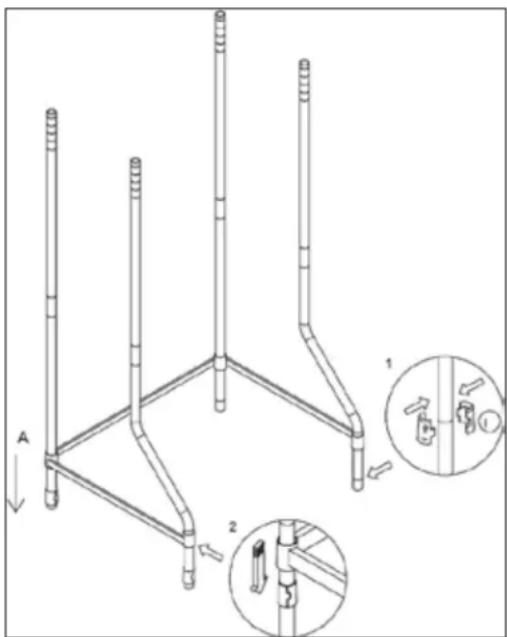 Avanti WDB20Y0W - Paso 2: Ensambleje del bastidor de soporte inferior. - 1