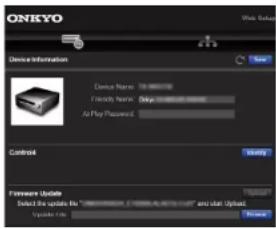 ONKYO TXRZ630 - Commandes du menu - 1