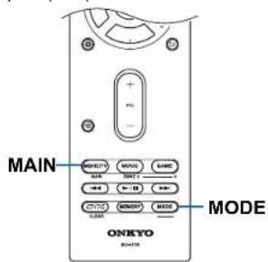 ONKYO TXRZ630 - Changer le mode de la télécommande (ZONE 2) - 4