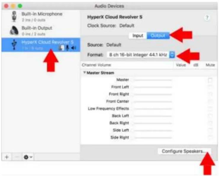 KINGSTON HyperX Cloud Revolver S - Configuración con la caja de control de audio USB (Mac) - 6