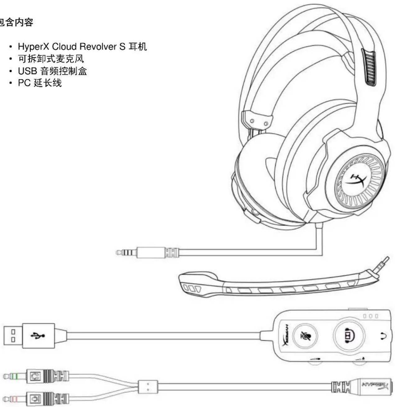 KINGSTON HyperX Cloud Revolver S - 包含内容 - 1