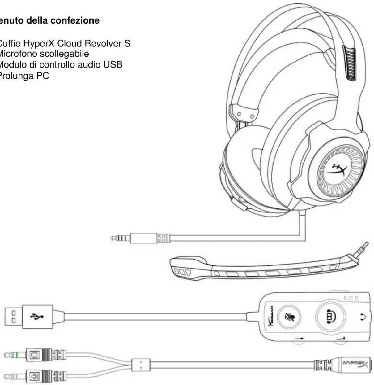 KINGSTON HyperX Cloud Revolver S - Contenuto della confezione - 1