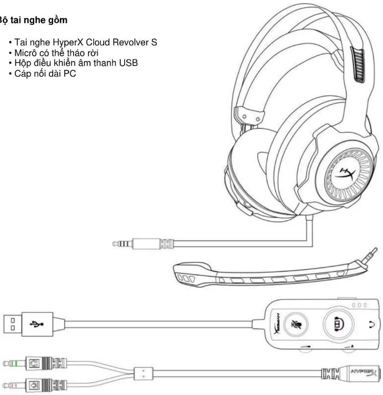 KINGSTON HyperX Cloud Revolver S - Bộ tai nghe gồm - 1