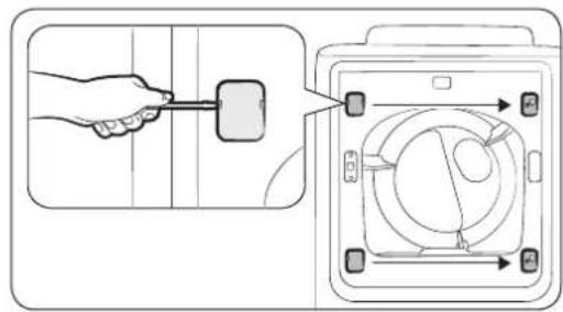 SAMSUNG DV52J8700GW - Switching the door position - 3