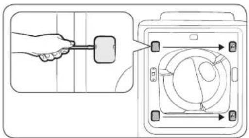 SAMSUNG DV52J8700GW - Cambiar la posición de la puerta - 3