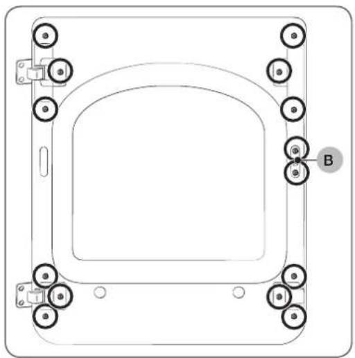SAMSUNG DV52J8700GW - Switching the door position - 4