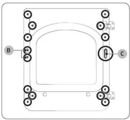 SAMSUNG DV52J8700GW - Switching the door position - 6