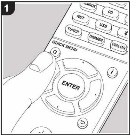 ONKYO SBTA500 - Quick Menu - 1