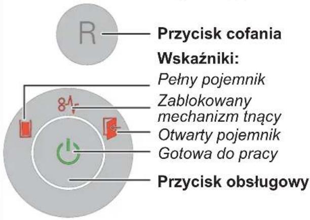 HSM Securio B24c - Elementy obsługi i sygnalizacji - 1