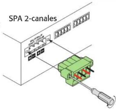 SPA 2-canales OUTPUT OUT CADA