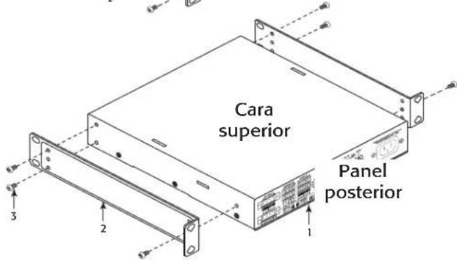Cara superior Panel posterior 1 2 3