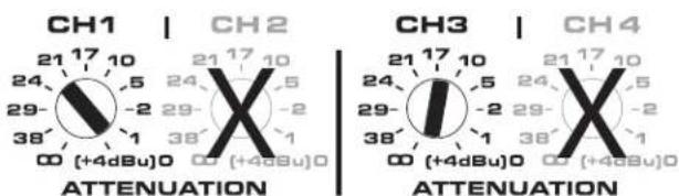 QSC SPA4100 - or 8-ohm Bridged Mode - 13