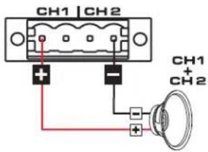 QSC SPA4100 - Modo puenteado a 4 u 8 ohmios - 5