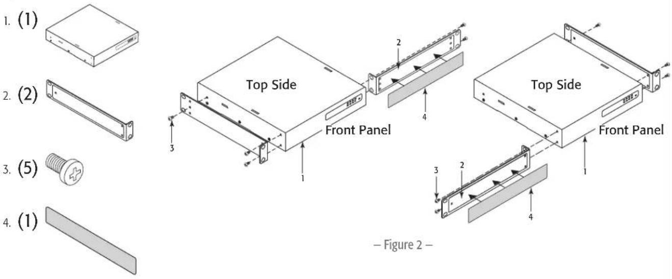 QSC SPA4100 - One Amplifier 19-inch Rack (Left or Right Mount) - 1