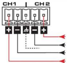 QSC SPA4100 - or 8-ohm Bridged Mode - 2