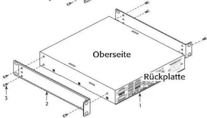 Oberseite Rückplatte 1 2 3