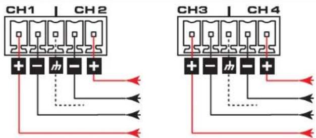 CH1 | CH2 + - m - + CH3 | CH4 + - m - + + - m - +