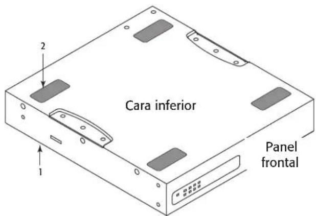 Cara inferior Panel frontal 1 2