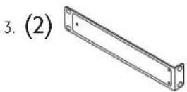 QSC SPA4100 - Two Amplifiers 19-inch Rack (Front or Rear Facing Out) - 3