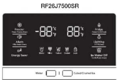 SAMSUNG RF26J7500BC - Control de la temperatura del refrigerador - 1