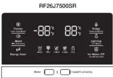 SAMSUNG RF26J7500BC - Contrôle de la température du congélateur - 1