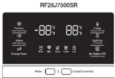SAMSUNG RF26J7500BC - Controlling the fridge temperature - 1