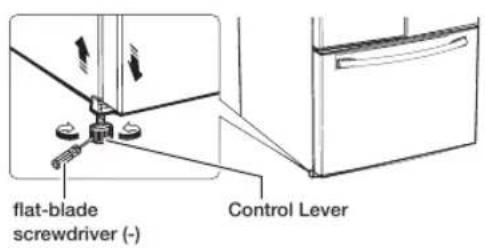 SAMSUNG RF26J7500BC - How to adjust the level - 1