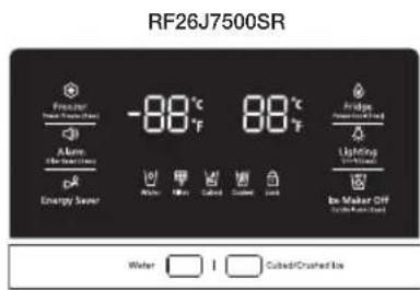 SAMSUNG RF26J7500BC - Contrôle de la température du réfrigérateur - 1