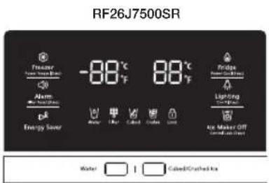 SAMSUNG RF26J7500BC - Controlling the Freezer temperature - 1