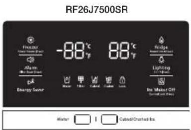 SAMSUNG RF26J7500BC - Control de la temperatura del congelador - 1