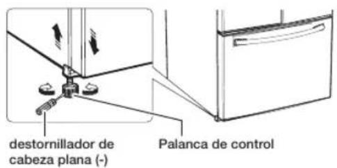 SAMSUNG RF26J7500BC - Cómo equilibrar el refrigerador - 1