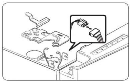 SAMSUNG RS25J500DWW - Remove the fridge door - 2