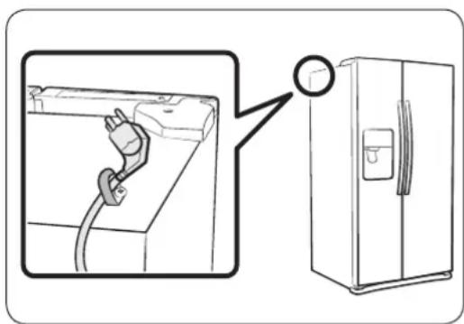 SAMSUNG RS25J500DWW - Pour éviter d'endommager le cordon d'alimentation - 1