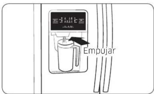 SAMSUNG RS25J500DWW - Uso del dispenser de hielo y agua fria - 2