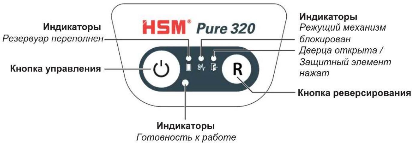 HSM Pure 320c - Органы управления и индикации - 1