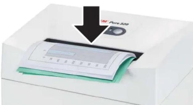 HSM Pure 320c - Включване на машината за унищожаване на документи - 1