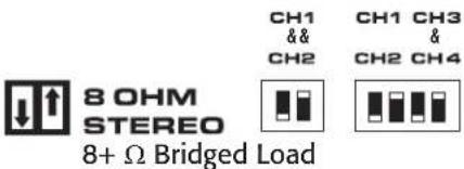 QSC SPA460 - or 8-ohm Bridged Mode - 1